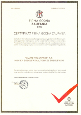 FIRMA GODNA ZAUFANIA