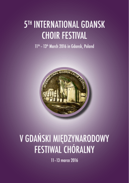 v gdański międzynarodowy festiwal chóralny 5th international