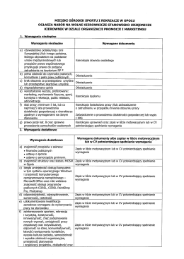 Ogłoszenie o naborze