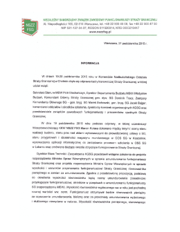 informacja z odprawy