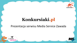 Konkursiaki.pl oferta medialna Media Service Zawada