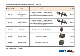 Cennik detaliczny - komputery do opryskiwaczy