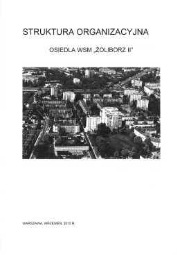struktura organizacyjna - Administracja Osiedla Żoliborz II