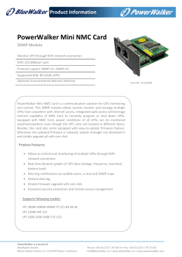 Product Information PowerWalker Mini NMC Card