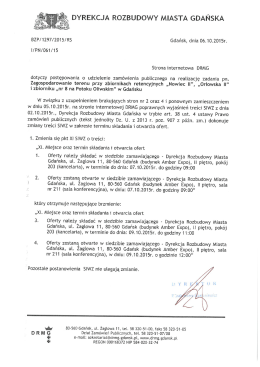 DYREKCJA ROZBUDOWY MIASTA GDAŃSKA