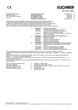 ( E EUCHNER - EUCHNER GmbH + Co. KG