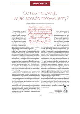 Co nas motywuje? - TARGET Executive Search