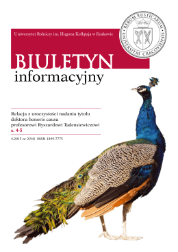 Biuletyn Informacyjny UR w Krakowie nr 2 (94)