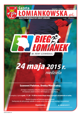 Gazeta Łomiankowska.pl nr 74 z 15 maja 2015 (pdf 14,3 MB)