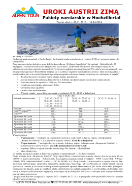 Pakiety narciarskie w dolinie Zillertal