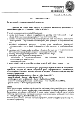 Zapytanie ofertowe - Bieszczadzki Oddział Straży Granicznej