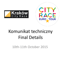 here - Kraków City Race