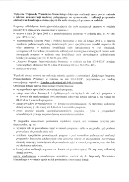 Wytyczne Wojewody Warmińsko-Mazurskiego dotyczące realizacji