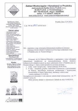 Zakład Wodociągów i Kanalizacji w Prudniku