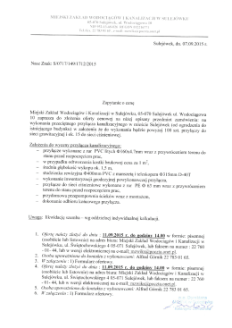 zapytanie o cenę