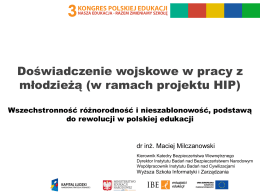 w ramach projektu HIP - 3 Kongres Polskiej Edukacji