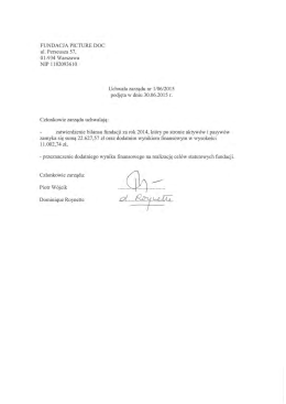 Sprawozdanie Finansowe 2014