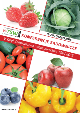 konferencje sadownicze - Targi Sadownictwa i Warzywnictwa TSW