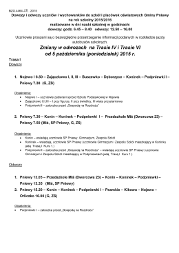 dowozy - Zesp&oacute;ł Szk&oacute;ł im Emilii Sczanieckiej w Pniewach