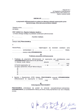 Zalacznik nr 3 do Regulaminu ZFSS