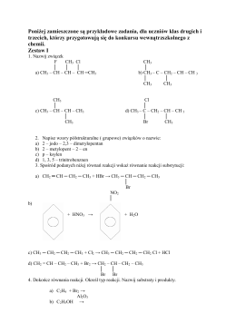 Poniżej zamieszczone są przykładowe zadania, dla uczni&oacute;w klas