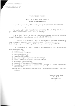 treść stanowiska