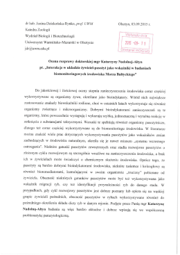 recenzja prof. UWM, dr hab. Janina Dziekońska-Rynko