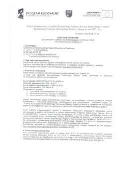 zapytanie ofertowe - audyt zewnetrzny projektu