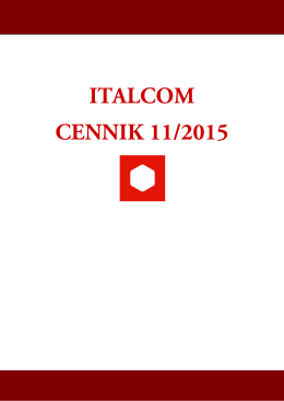 ITALCOM CENNIK 11/2015