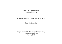 LAB_10 Redystrybucja OSPF – EIGRP/RIP