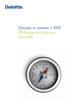 Zmiany w ustawie o VAT Wskazujemy właściwy