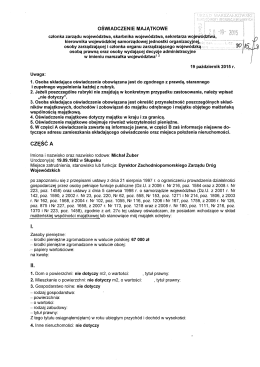 Żuber Michał za 2015 r. pierwsze