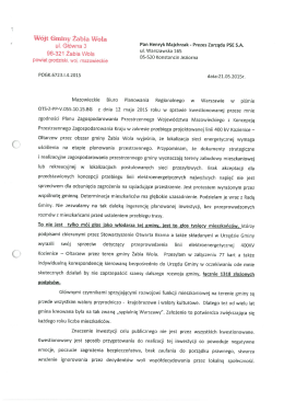 W&oacute;jt Gminy Żabia Wola _