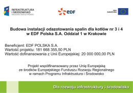 w EDF Polska S.A. Oddział 1 w Krakowie