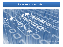 Panel Konta Telefonia IP Plus 2.0