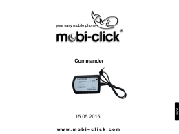 Instrukcja obsługi Commander - Mobi