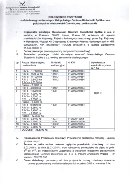 2015-03-05 Og&sup3;oszenie o przetargu CZERMIN