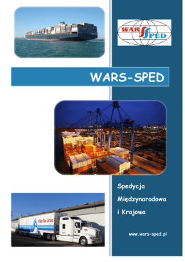 Folder reklamowy - WARS-SPED