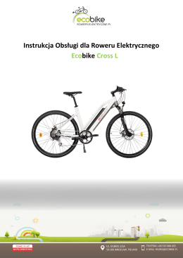 Instrukcja obslugi roweru - Rowery Elektryczne, Sklep