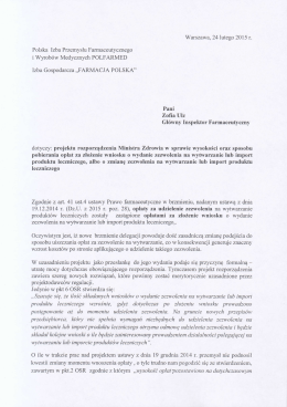 Warszawa, 24 lutego 2015 r. Polska Izba Przemysłu