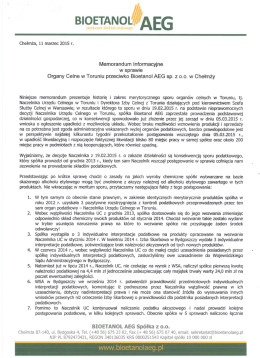 w formie pdf - Bioetanol AEG sp. z oo