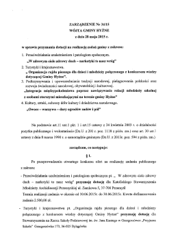ZARZĄDZENIE Nr 34/15
