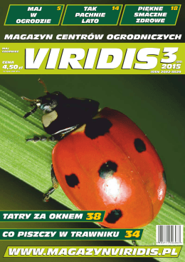 1 Okładka - Magazyn Ogrodniczy VIRIDIS
