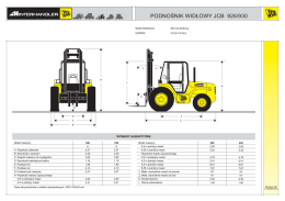 Specyfikacja techniczna - Charter Agro-Masz