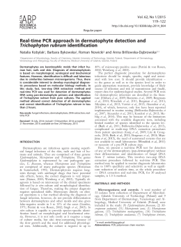 Real-time PCR approach in dermatophyte detection and