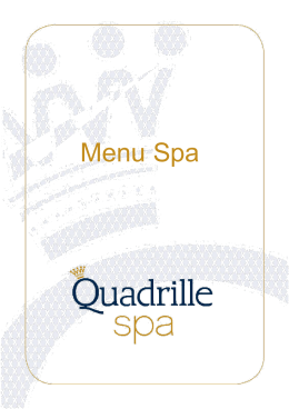 Menu Spa - quadrille.pl