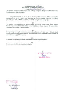 ZARZĄDZENHE Mari./ZMS