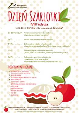 VIII Dzień Szarlotki w Skułach