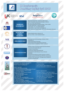 program konferencji  - Polskie Towarzystwo Fizjoterapii