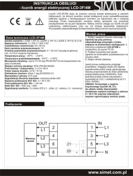 Instrukje do licznik&oacute;w Simlic